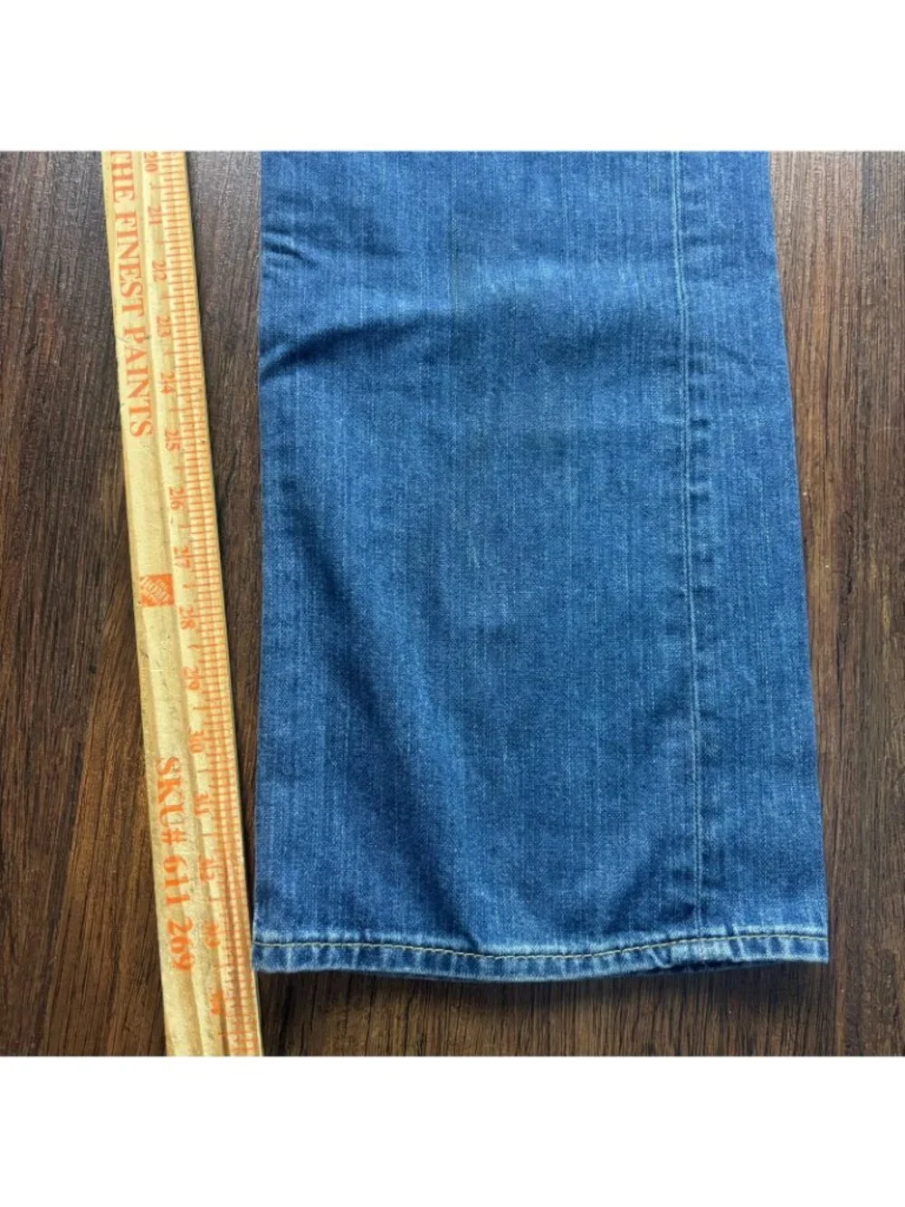 True Religion Straight Jeans Distressed Medium Wash Big T Flap Men’s Size 38